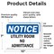 Signmission Utility Room No Admittance OSHA Notice Sign, Vinyl Decal, 10in W x 7in L, 2PK OS-2PACK-NS-D-710-L-18846 - alternate 3